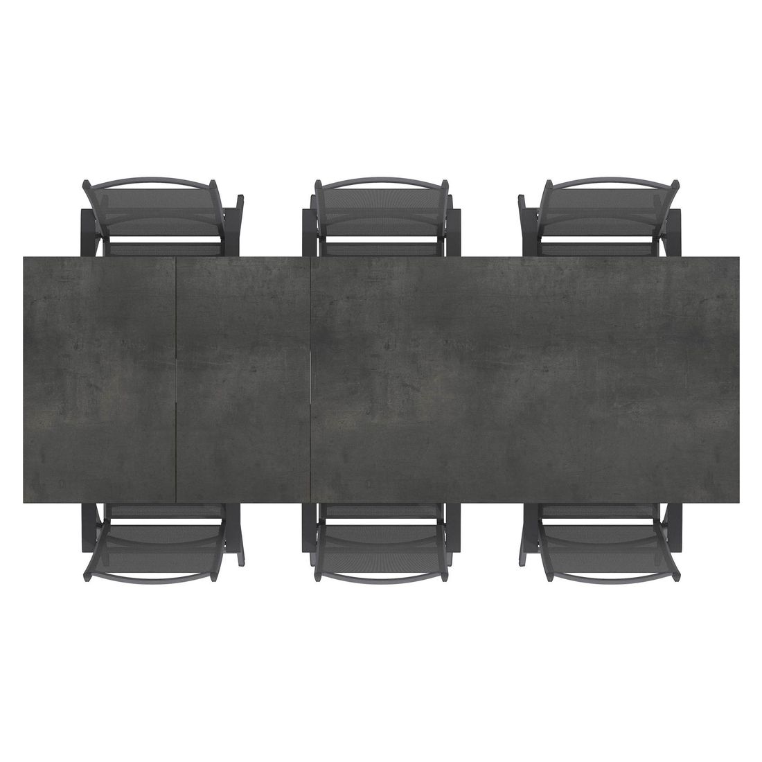 Kettler Basic Plus Gartenmöbel-Set L (6 Plätze) Tisch 160/267x91cm