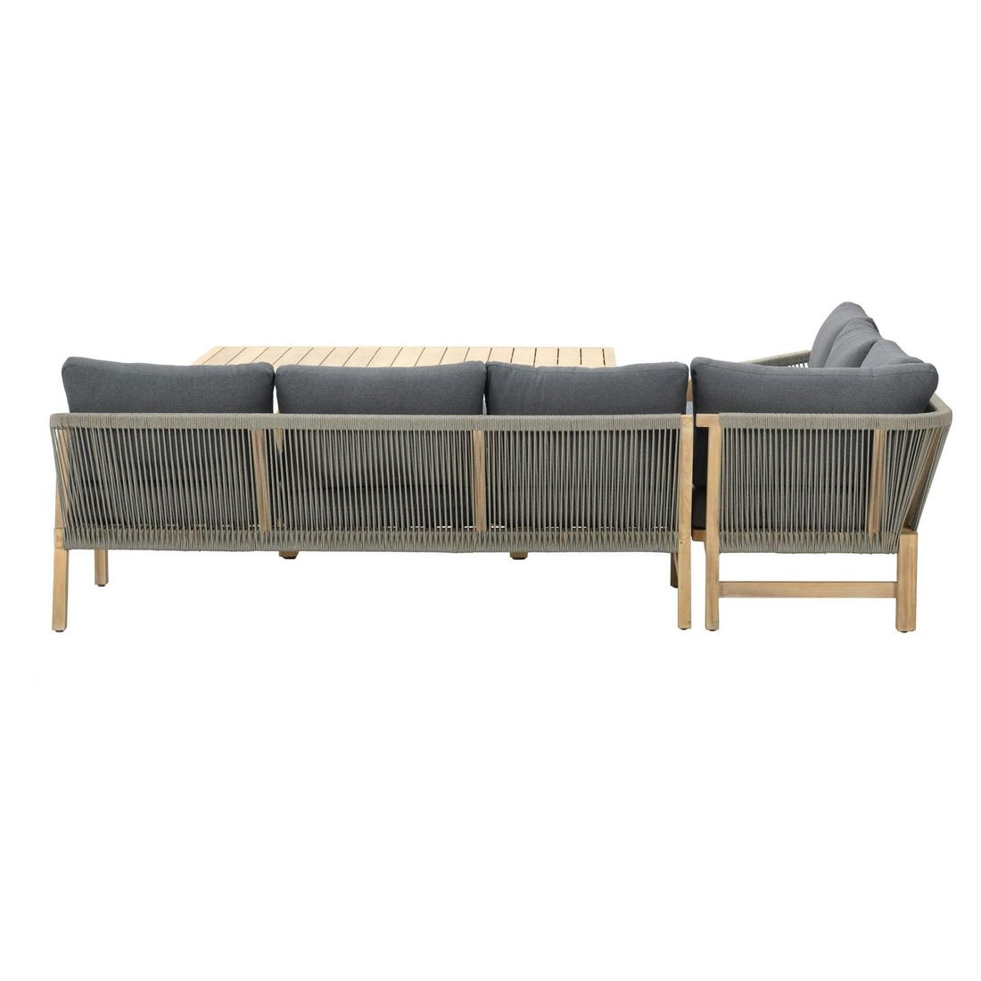 Garden Impressions Santos Dininglounge Tisch 150x90cm Akazie/Rope/Polyester