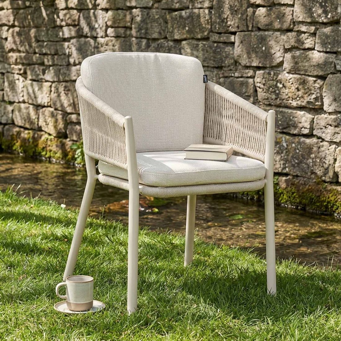 Hartman Altea Gartensessel Aluminium/Rope mit Sitz- und Rückenkissen