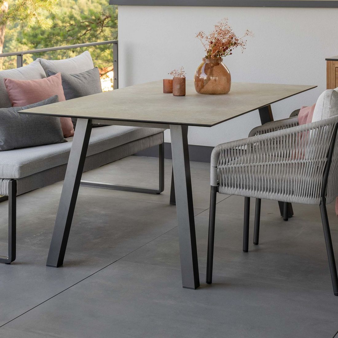 Stern Interno Gartentisch 220x100cm Aluminium/Silverstar 2.0