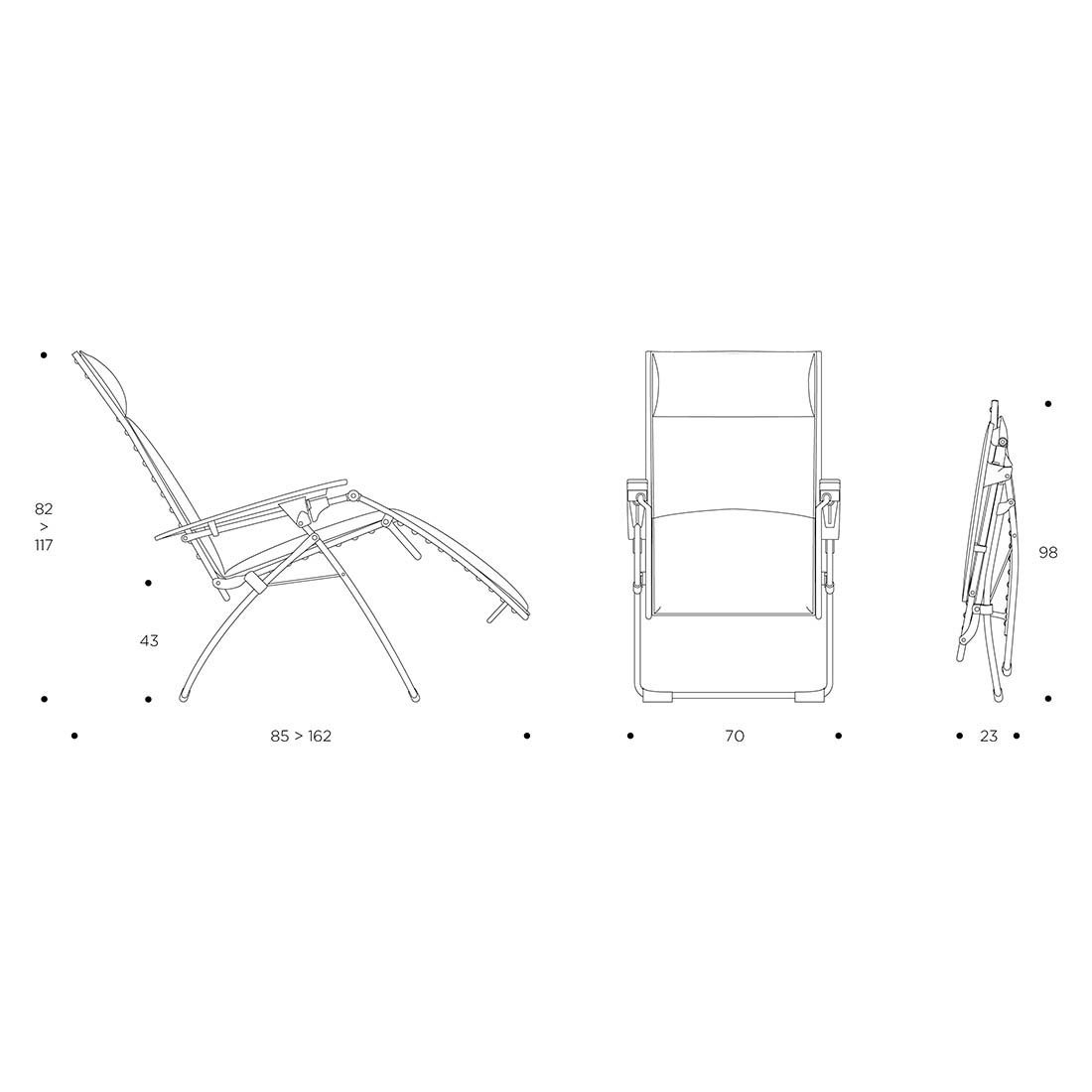 Lafuma Evolution Relaxliege Stahl/Air Comfort