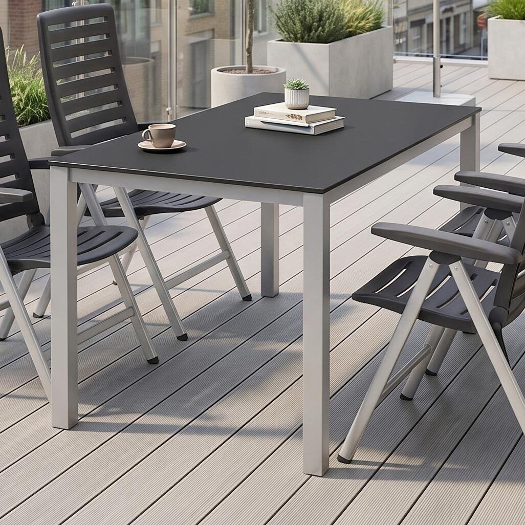 Kettler Cubic Gartentisch 160x95 cm Aluminium/Kettalux