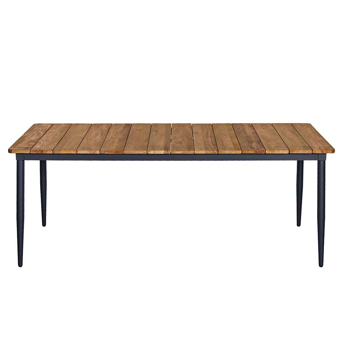 OUTLIV. Clark Gartentisch Aluminium/Teak