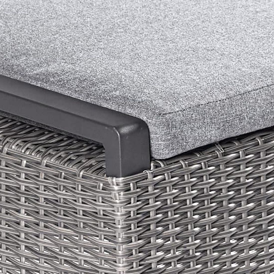 LC Garden Komido Loungehocker Aluminium/Geflecht