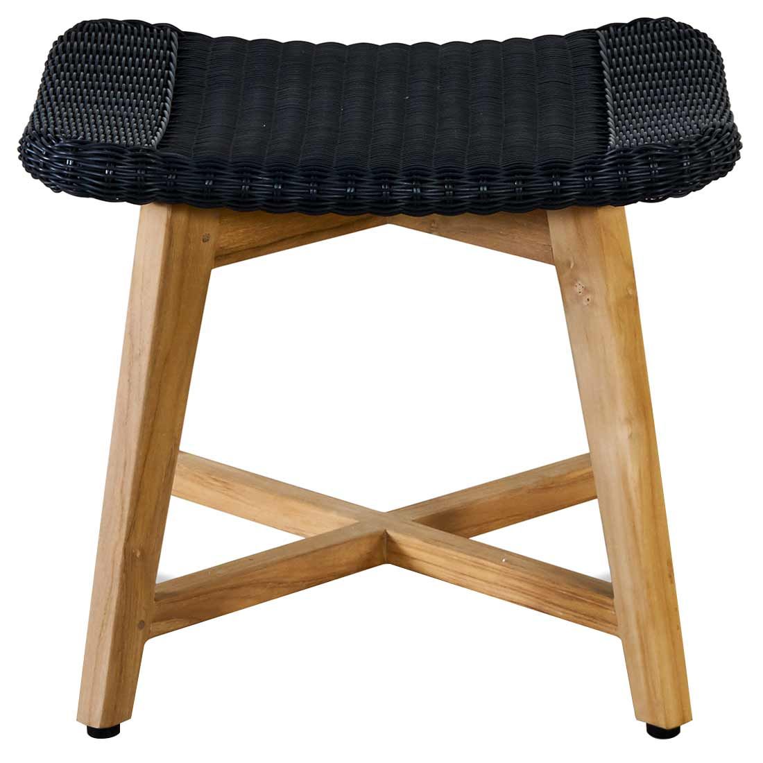 OUTLIV. Clovelly Loungesessel inkl. Hocker Teak/Polyrattan