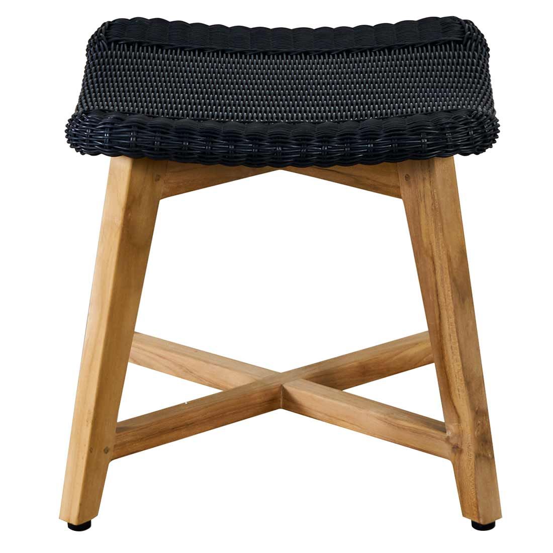 OUTLIV. Clovelly Loungesessel inkl. Hocker Teak/Polyrattan