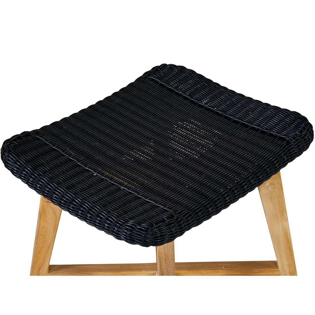 OUTLIV. Clovelly Loungesessel inkl. Hocker Teak/Polyrattan