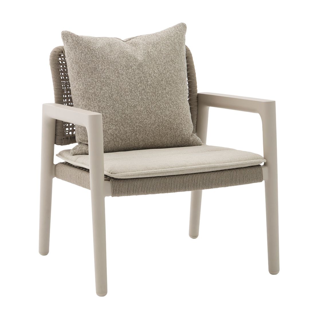 Zebra Cozy Gartensessel Low Dining Aluminium mit Sitz- und Rückenkissen