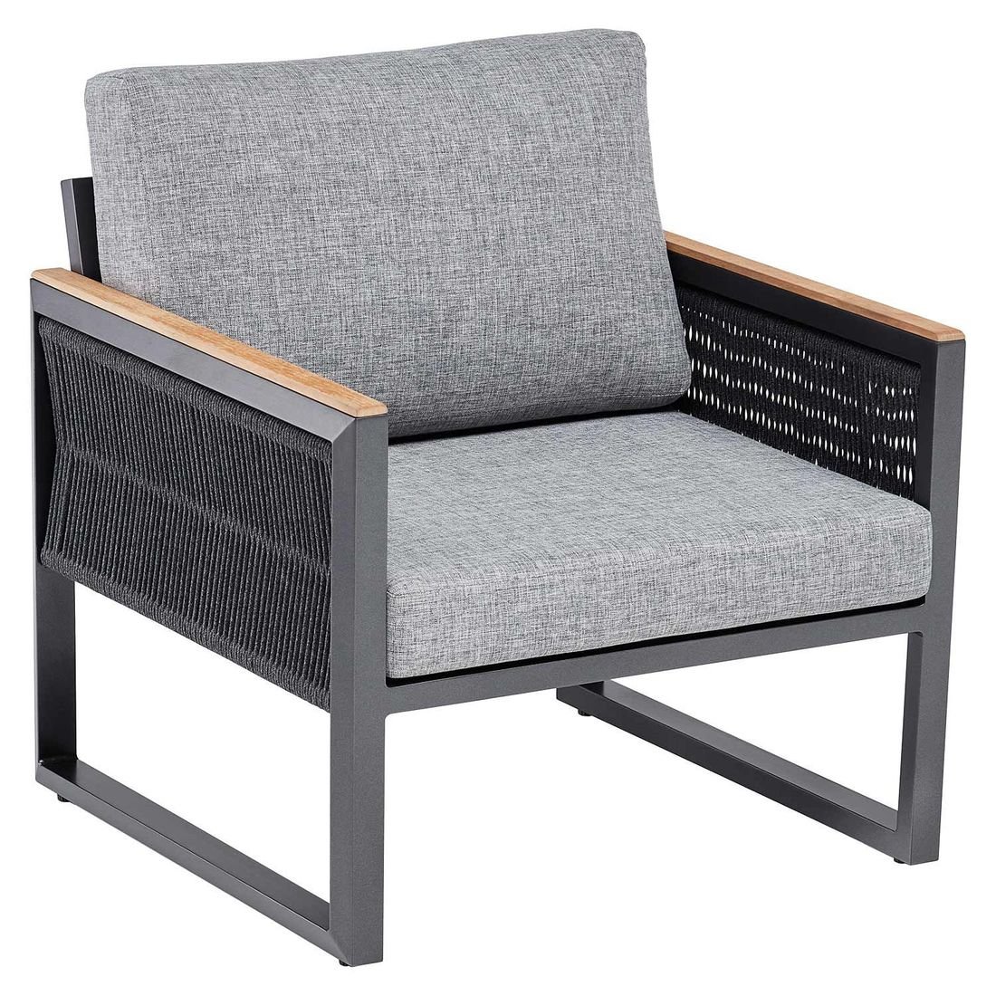 Kettler Ocean Skid Dininglounge Tisch 160x95cm Aluminium/Sunbrella