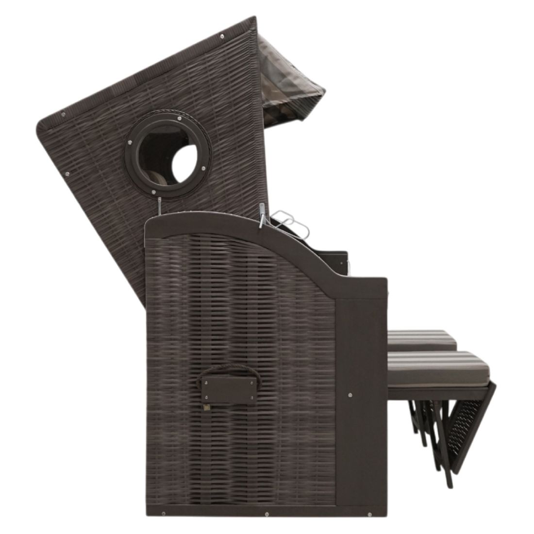 deVries Pure Wave XL Strandkorb Geflecht/Pinie Des. 481