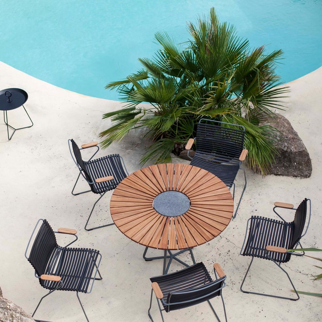 Houe Click Gartenmöbel-Set M (5 Plätze) Tisch Ø150cm
