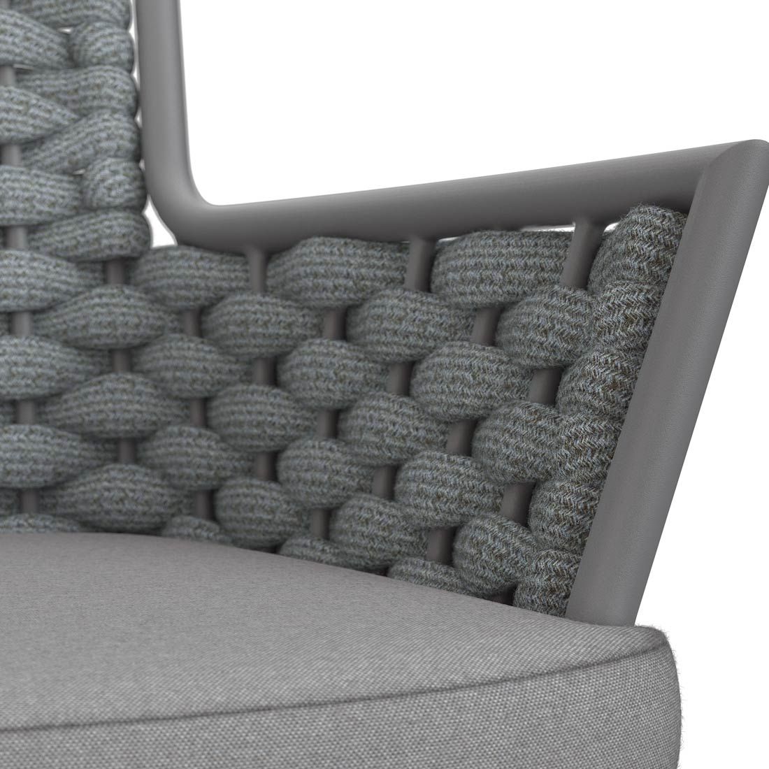 OUTLIV. Leon Gartensessel Aluminium mit Sitzkissen