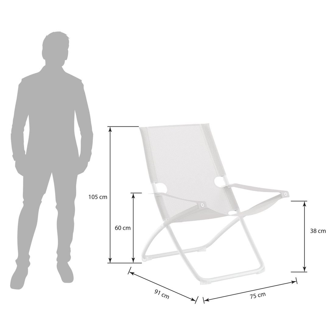 emu Snooze Liegestuhl verstellbar Stahl/Textilene