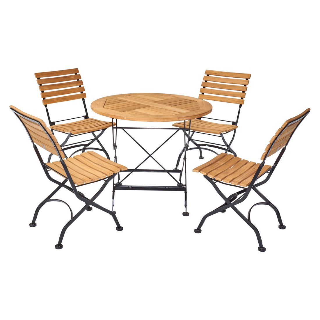 LC Garden Wimbledon Gartenmöbel-Set M (4 Plätze) Tisch Ø90cm
