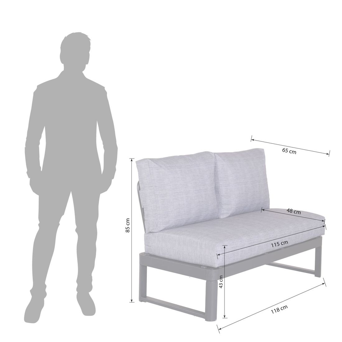 OUTLIV. Pandora Loungeset Aluminium/Polyester