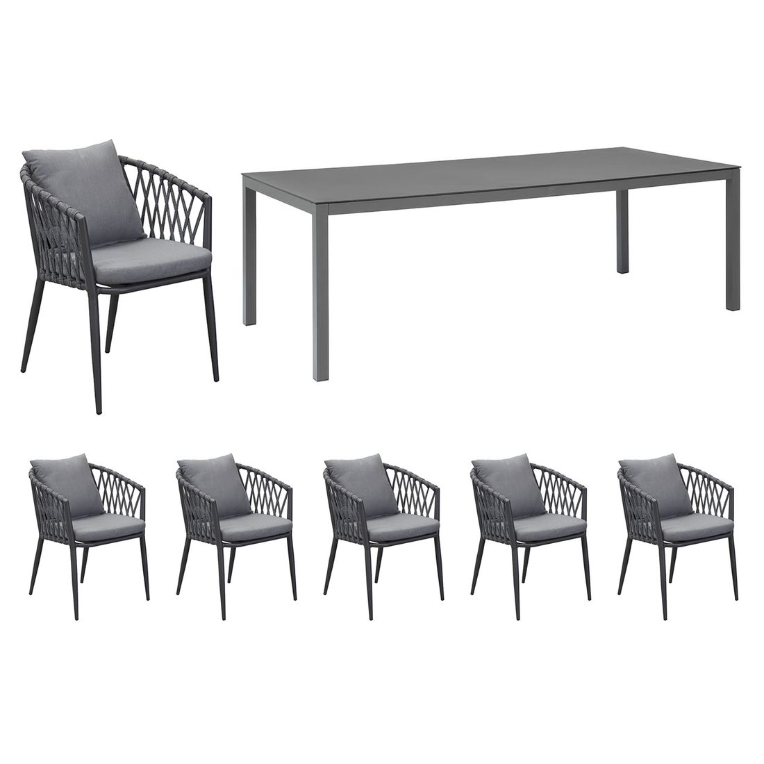 LC Garden Sunrepo Gartenmöbel-Set mit OUTLIV. Tisch 220x100cm