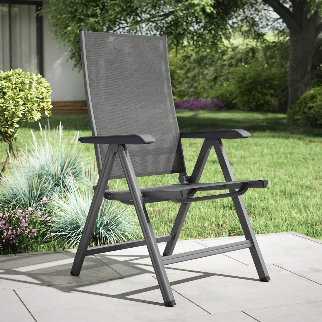 Kettler Basic Plus Klappsessel Aluminium/Outdoorgewebe