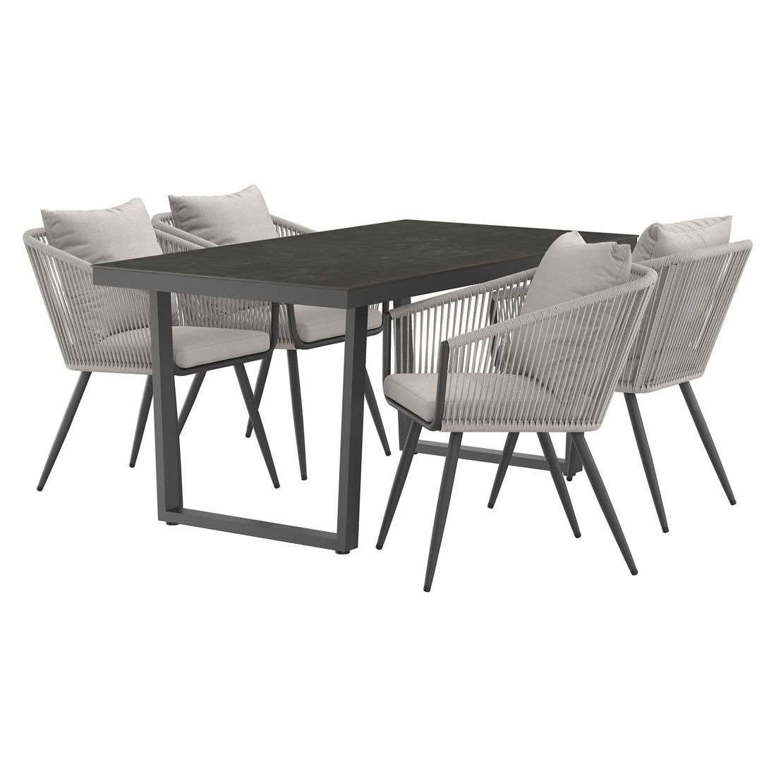 OUTLIV. Alex Gartenmöbel-Set M (4 Plätze) Tisch 160x90cm