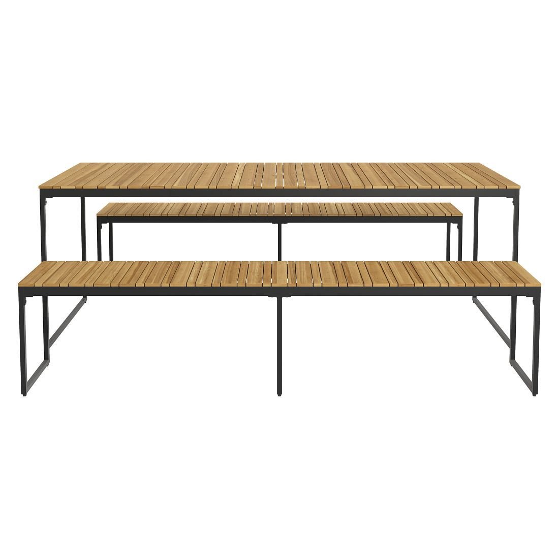 OUTLIV. Floris Gartenmöbel-Set L (6 Plätze) Tisch 210x78cm