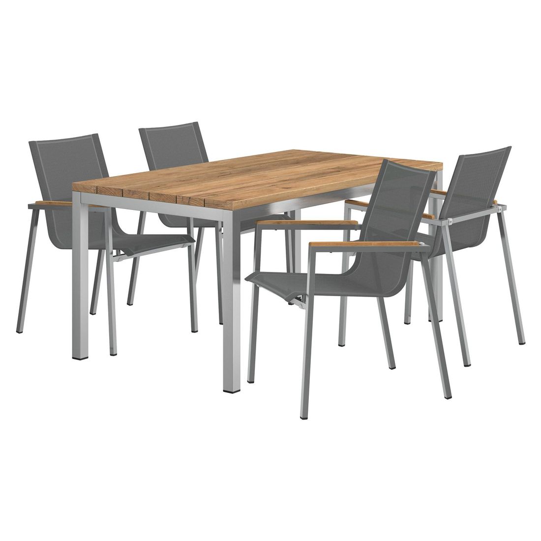OUTLIV. Rimini Gartenmöbel-Set M (4 Plätze) Tisch 160x90cm
