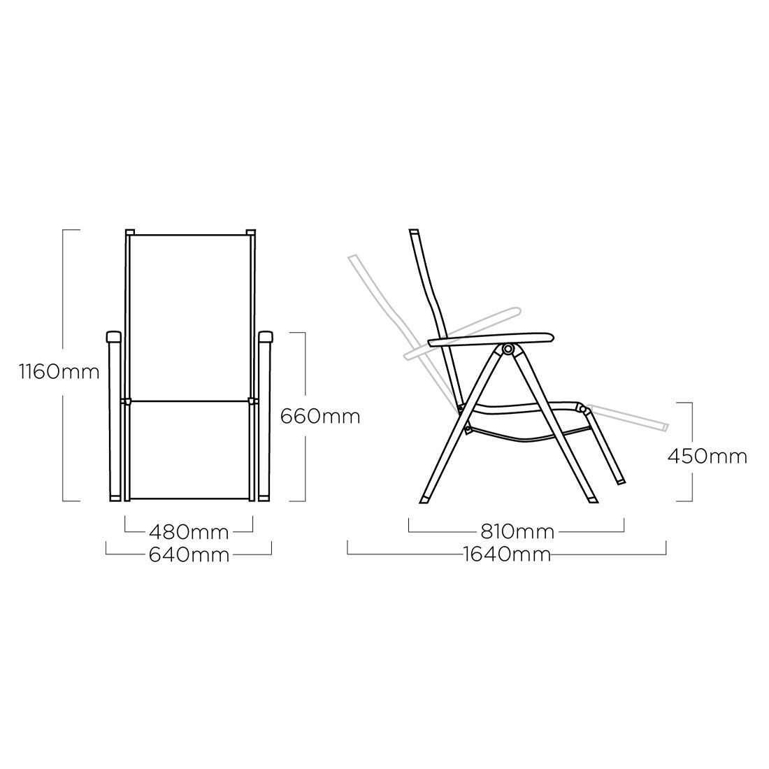 Kettler Cirrus Relaxliege Aluminium/Outdoorgewebe