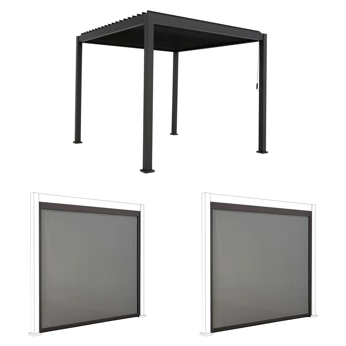 Mirador Classic Gartenpergola 300x300x250cm