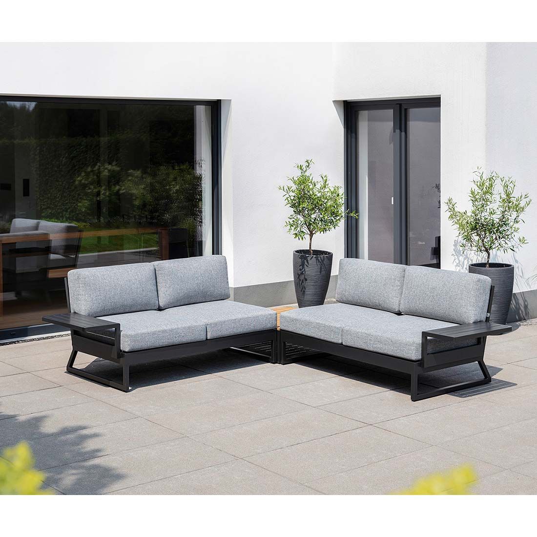 Kettler Ocean Skid Platform Gartenloungesofa Aluminium/Olefin