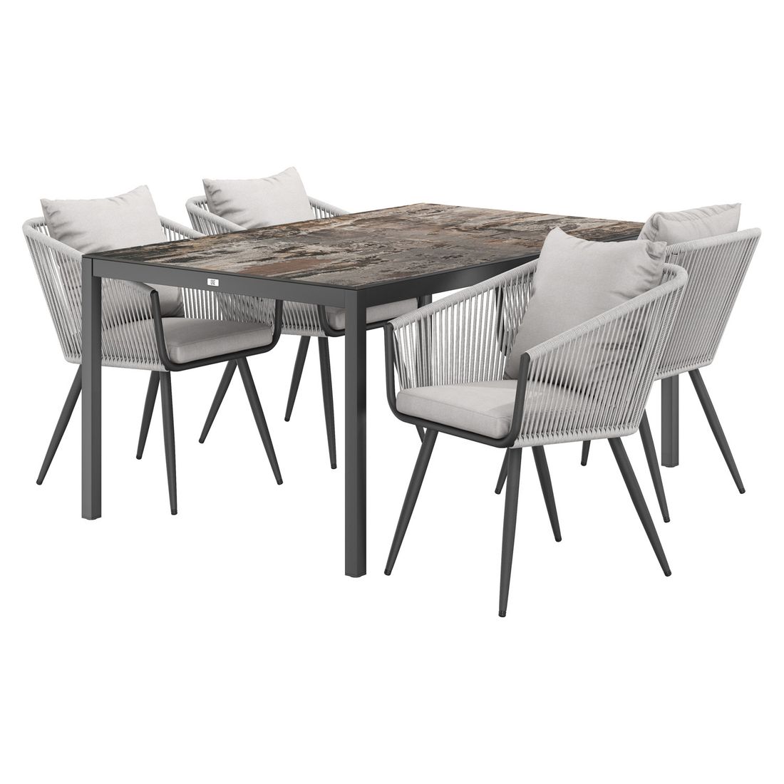 OUTLIV. Alex Gartenmöbel-Set Aluminium/Dekton