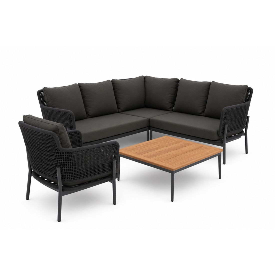 Interliving 7005 Loungeset 5-tlg. mit Tisch 89x89 cm