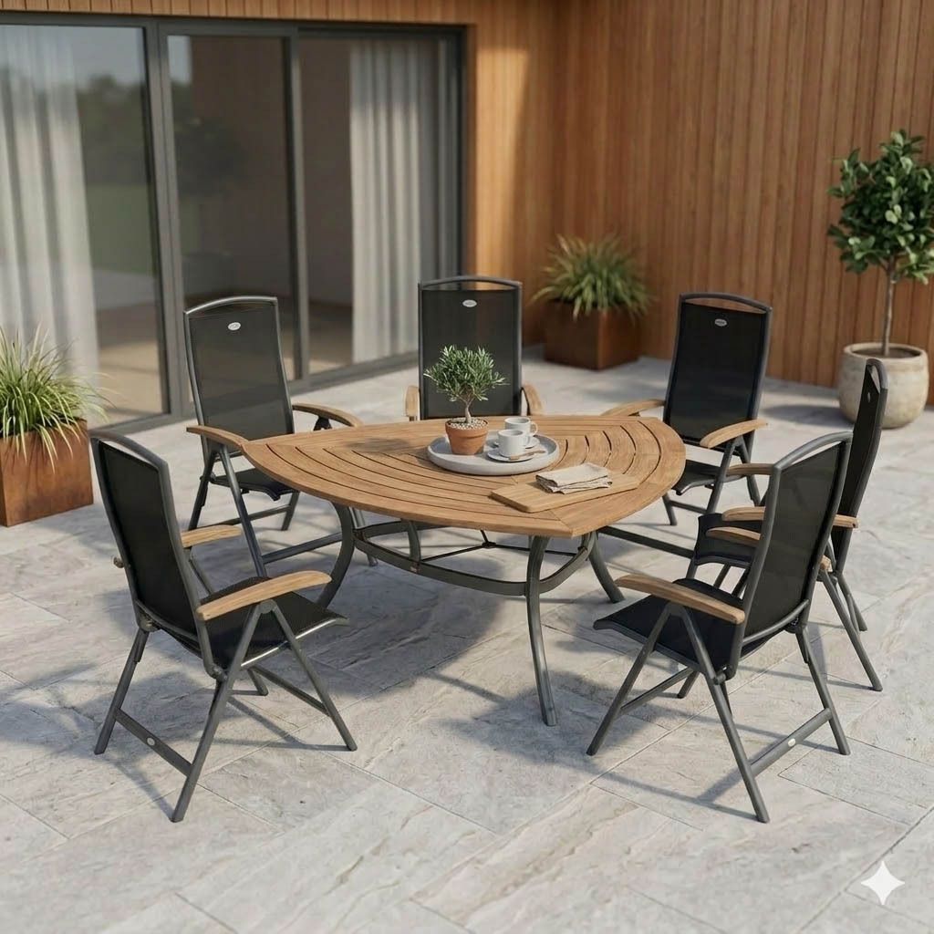 Hartman Raffaelo Gartenmöbel-Set L (6 Plätze) Tisch 170x170x170cm