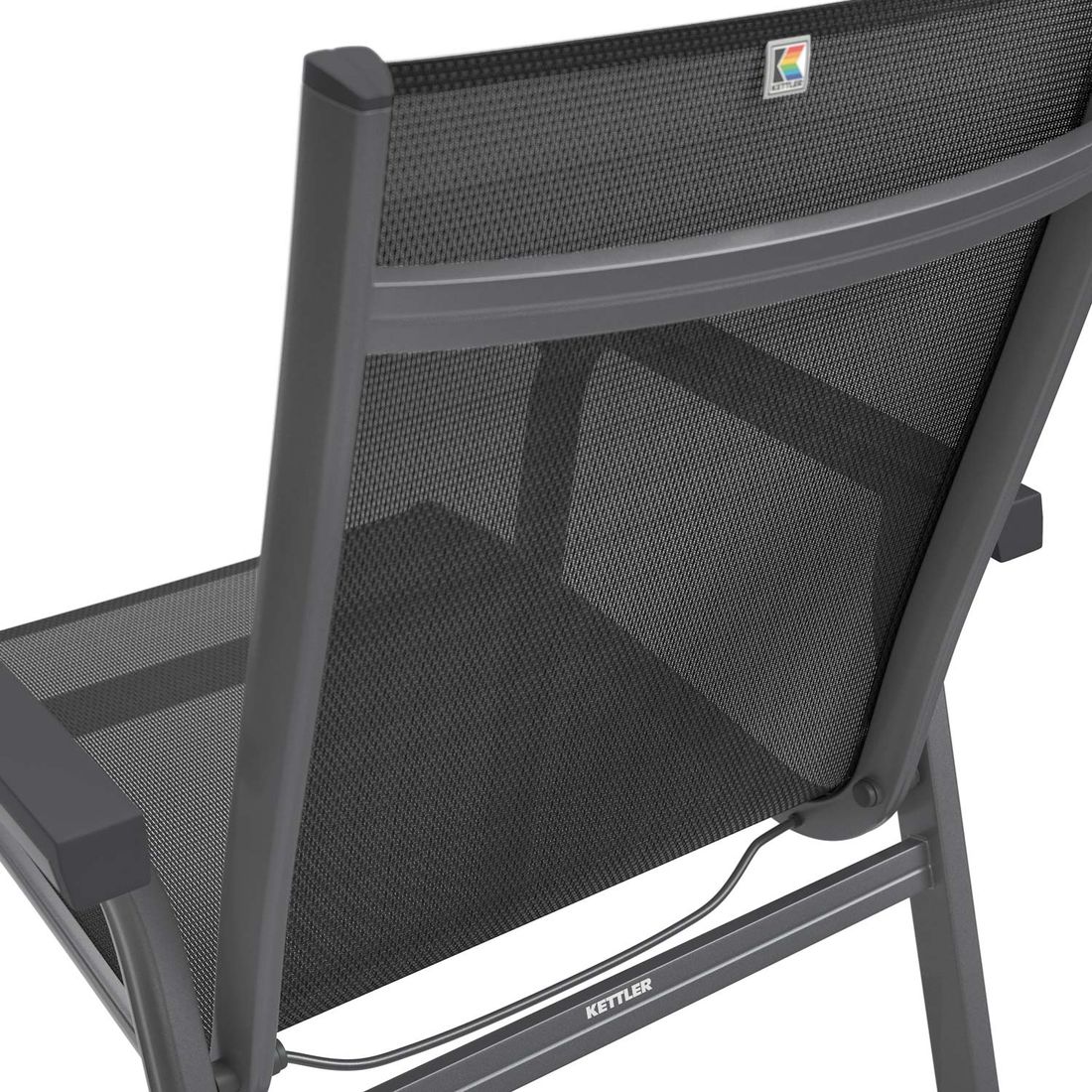 Kettler Basic Plus Stapelsessel Aluminium/Outdoorgewebe