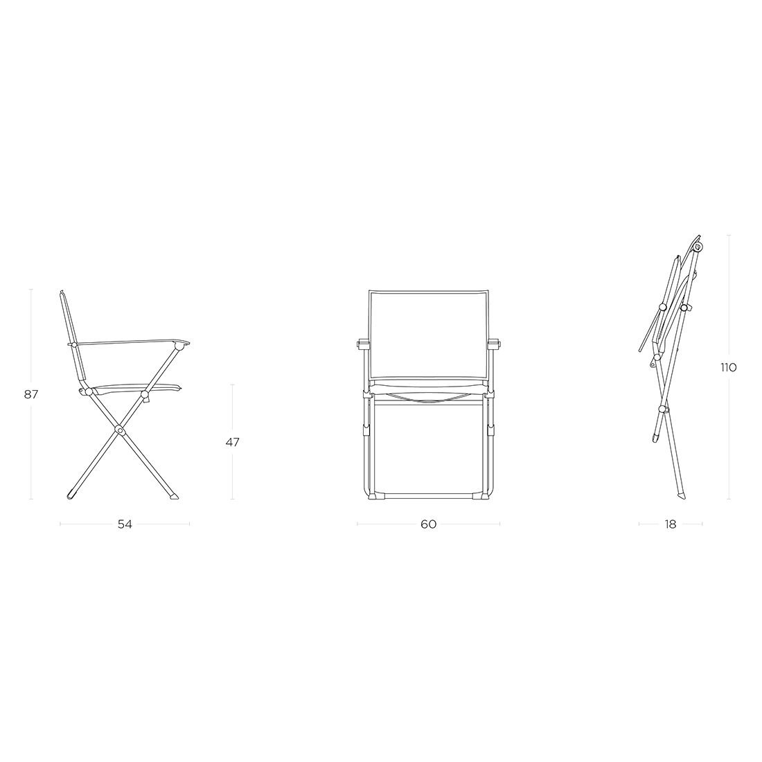 Lafuma Anytime Klappsessel Stahl/Batyline Duo