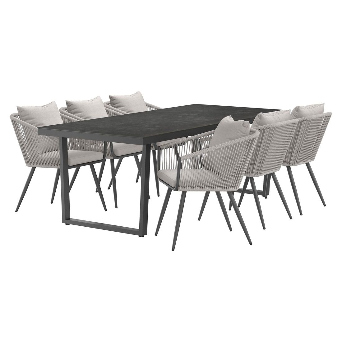 OUTLIV. Alex Gartenmöbel-Set L (6 Plätze) Tisch 220x100cm