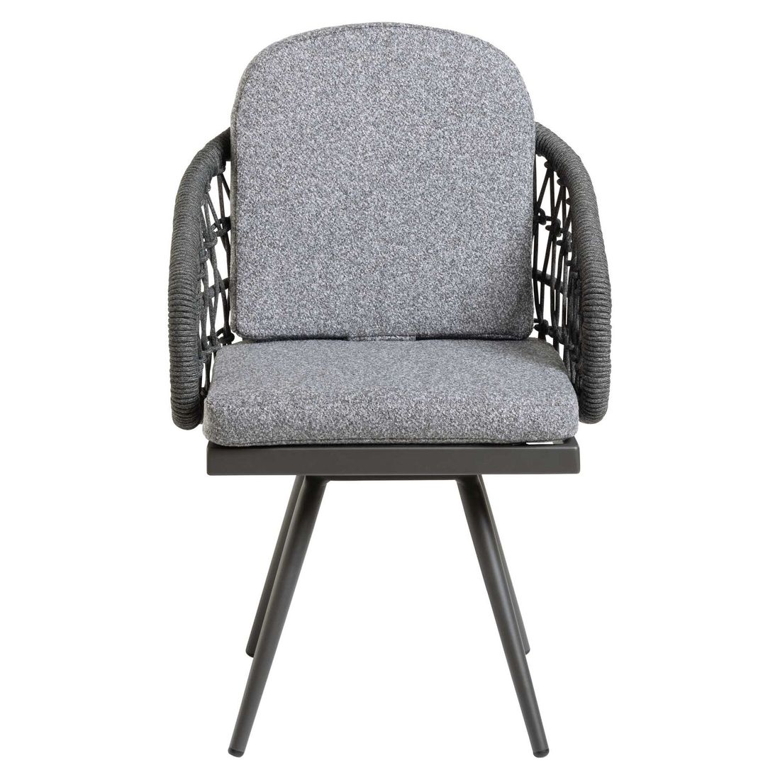 Interliving 7012 Gartensessel drehbar Aluminium mit Sitz- und Rückenkissen