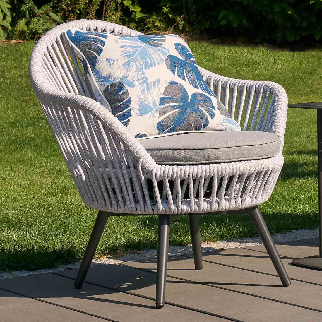 LC Garden Bari Loungesessel Aluminium/Rope