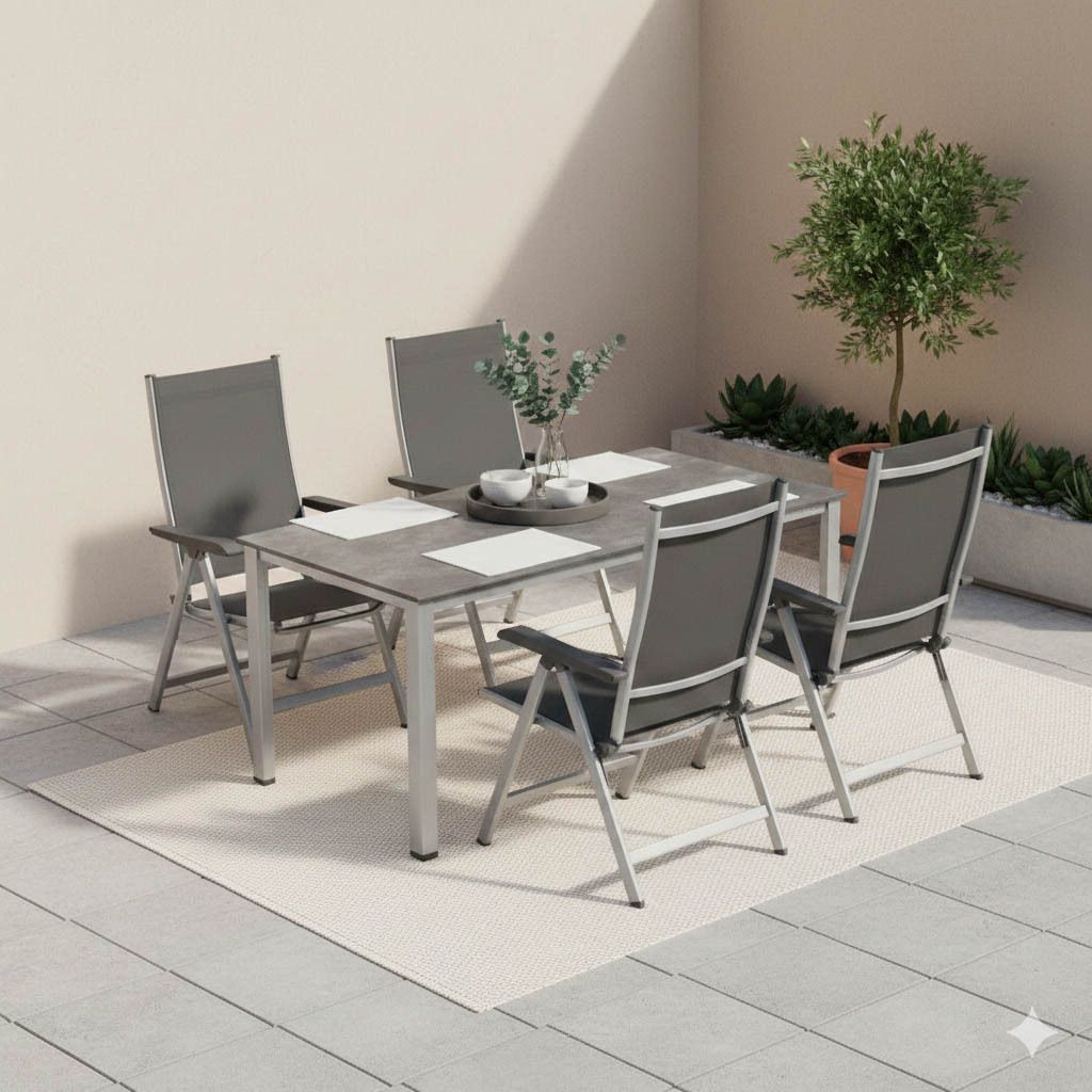 Kettler Basic PlusGartenmöbel-Set M (4 Plätze) Tisch 160x90cm
