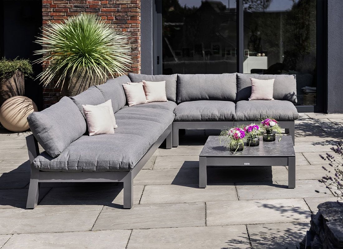 Kettler Comfort Mittelmodul Aluminium/Agora