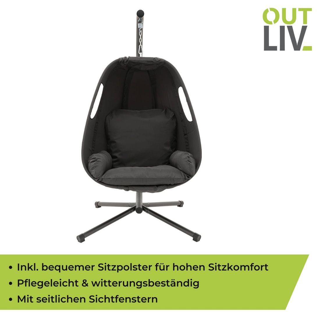 OUTLIV. Ibiza Hängesessel Stahl/Polyester