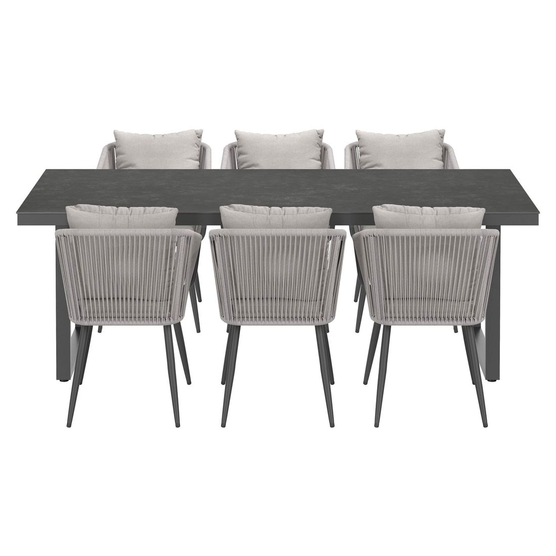 OUTLIV. Alex Gartenmöbel-Set L (6 Plätze) Tisch 220x100cm