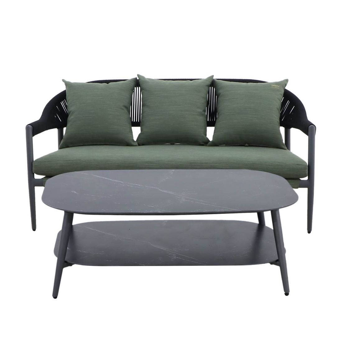 MWH Camarillo Loungeset Aluminium/Rope