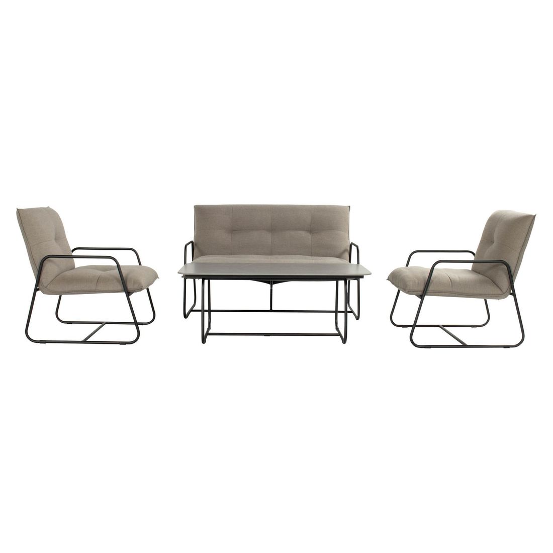 Schöner Wohnen Fontein Loungeset inkl. Loungetisch Aluminium/Sunbrella