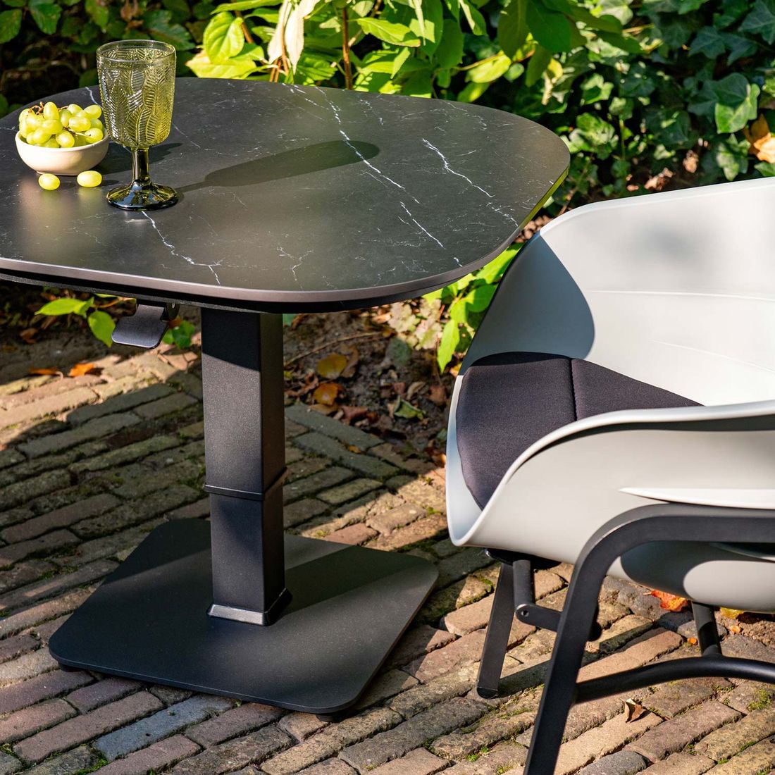Hartman Tubb Balkontisch 70x70cm Aluminium/Keramik