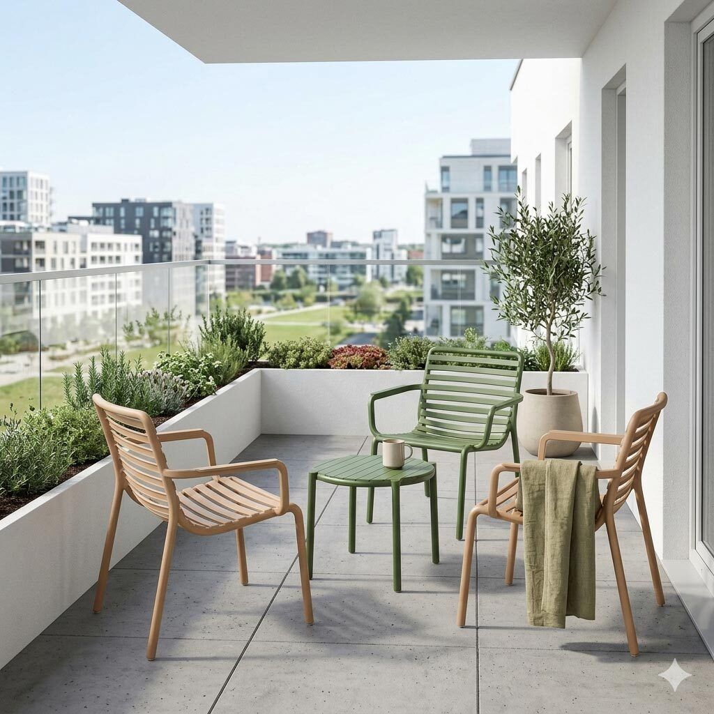 Nardi Doga Relax Loungeset inkl. Loungetisch Kunststoff
