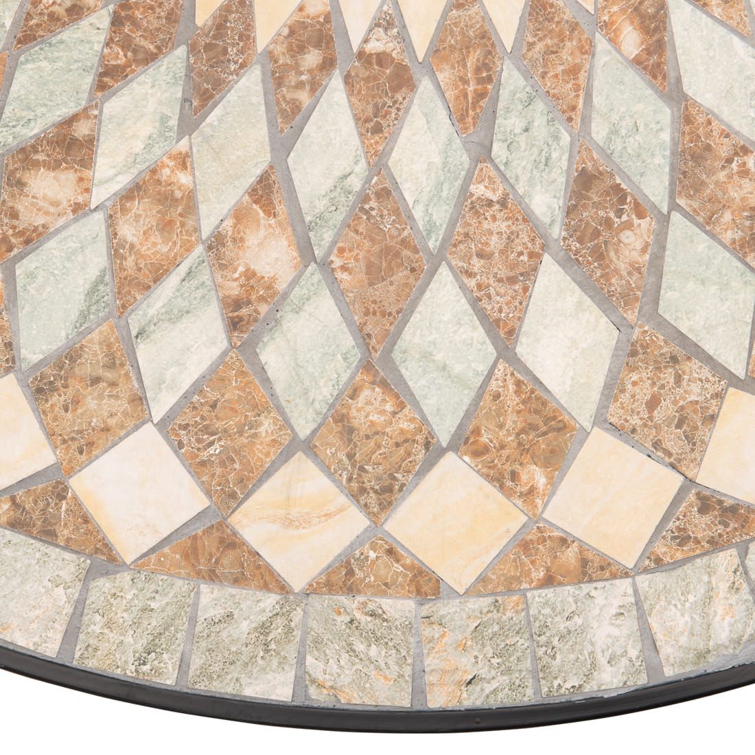 OUTLIV. Mosaik Gartentisch Ø120cm Eisen/Mosaik