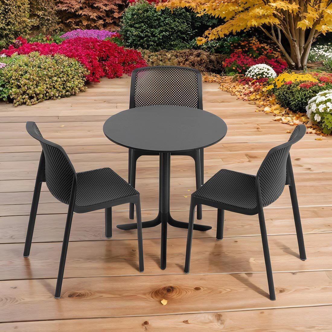 Nardi Bit Gartenmöbel-Set S (3 Plätze) Tisch Ø60,5cm