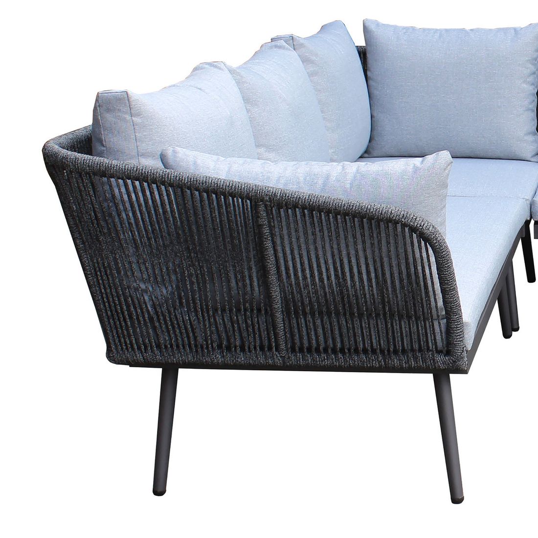 LC Garden Saigon  Ecklounge inkl. Loungetisch Aluminium/Rope/Polyester