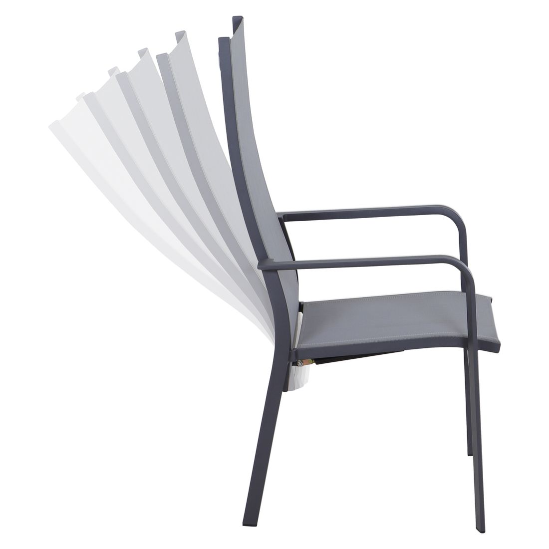 Siena Garden Carlton Stapelsessel Aluminium/Textilene