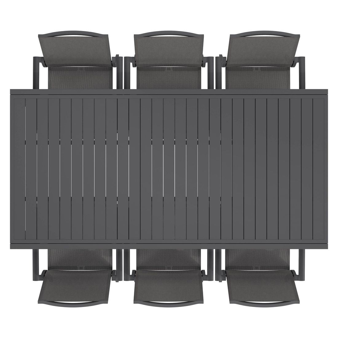 OUTLIV. Lucca Gartenmöbel-Set L (6 Plätze) Tisch 200/320x100,5cm