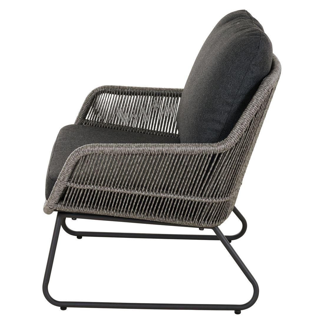 Siena Garden Kansas Loungesessel Aluminium/Geflecht