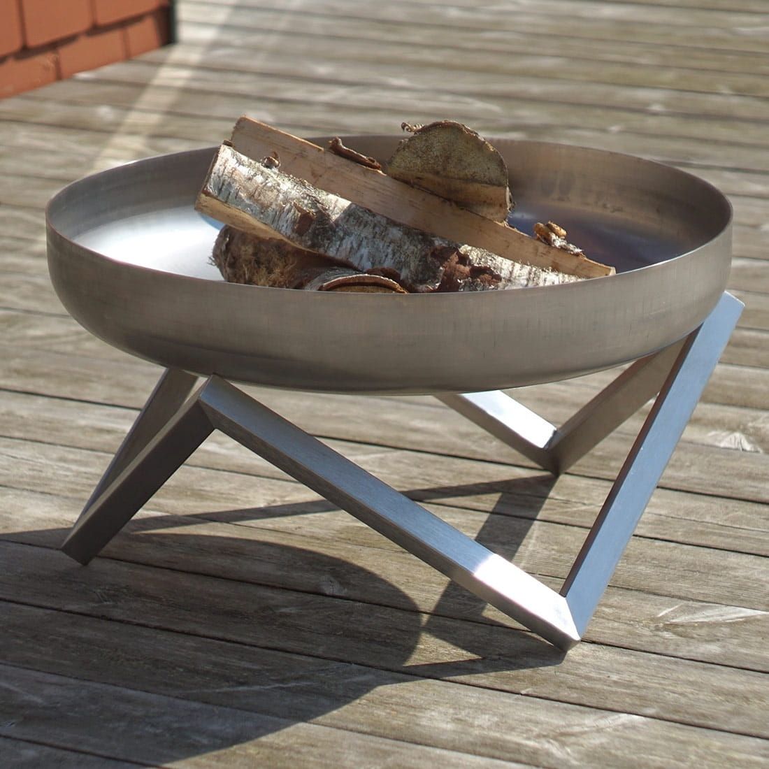 SvenskaV Z  Design-Feuerschale Ø79cm Edelstahl